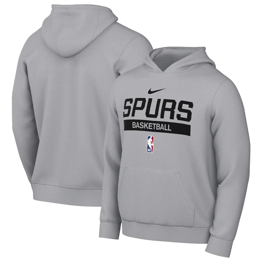 Men's San Antonio Spurs Grey Spotlight Fleece Overhead Hoodie